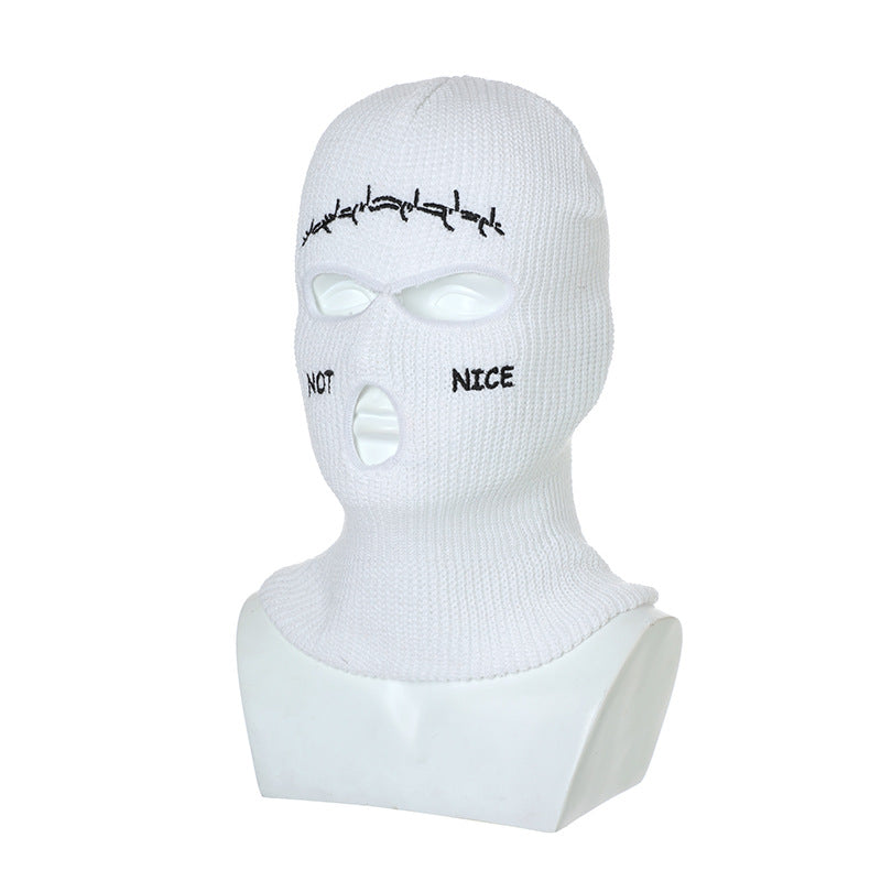 ORANGE KNIT BALACLAVA - FUN KNITTED BALACLAVA FOR ADVENTUROUS WEAR