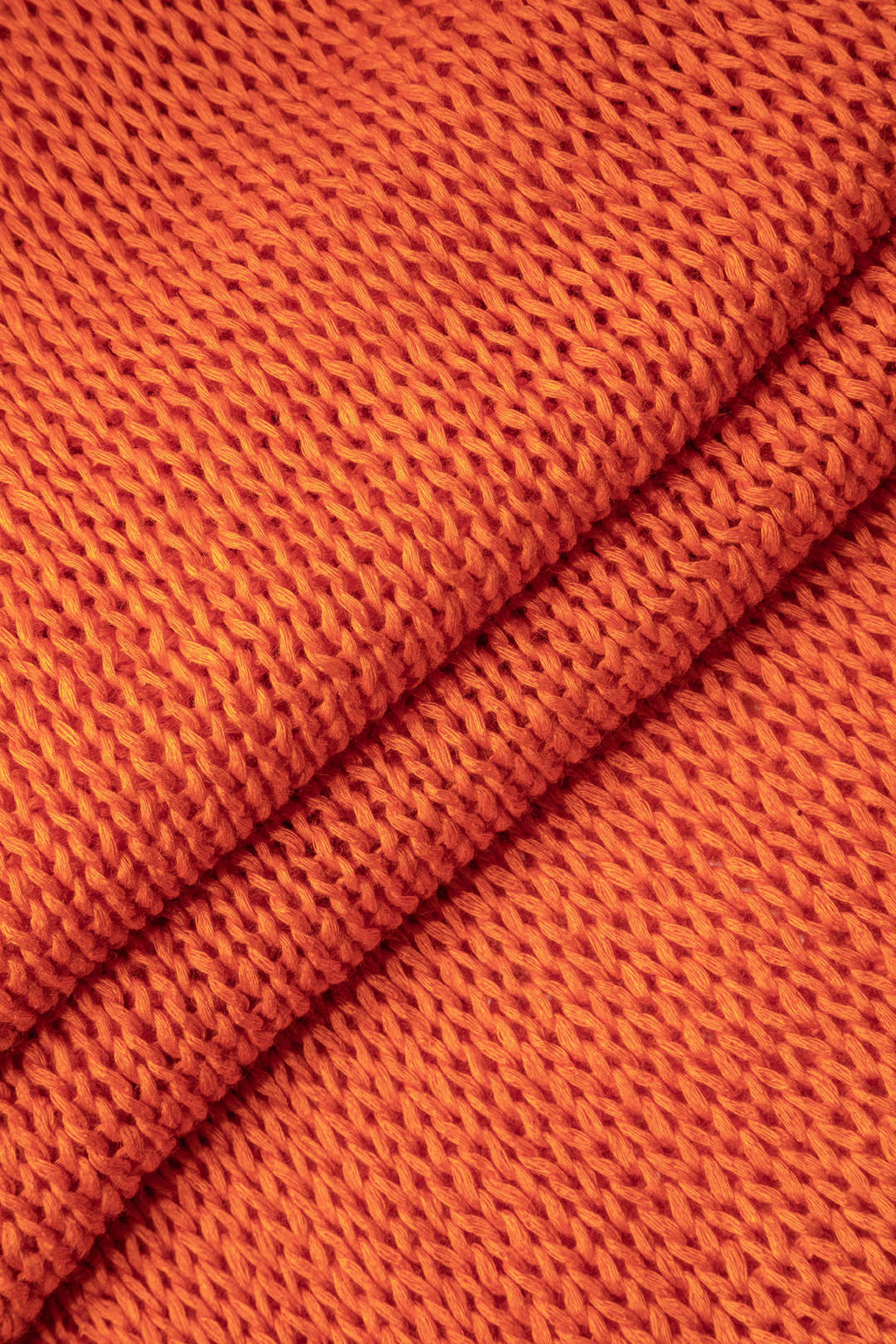 ORANGE KNIT TOP AND SKIRT SET FOR SPECIAL OCCASIONS, SEMI-TRANSPARENT KNITWEAR