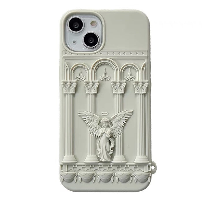ORNATE ANGEL-THEMED PHONE CASE FOR COQUETTE AESTHETIC IPHONE