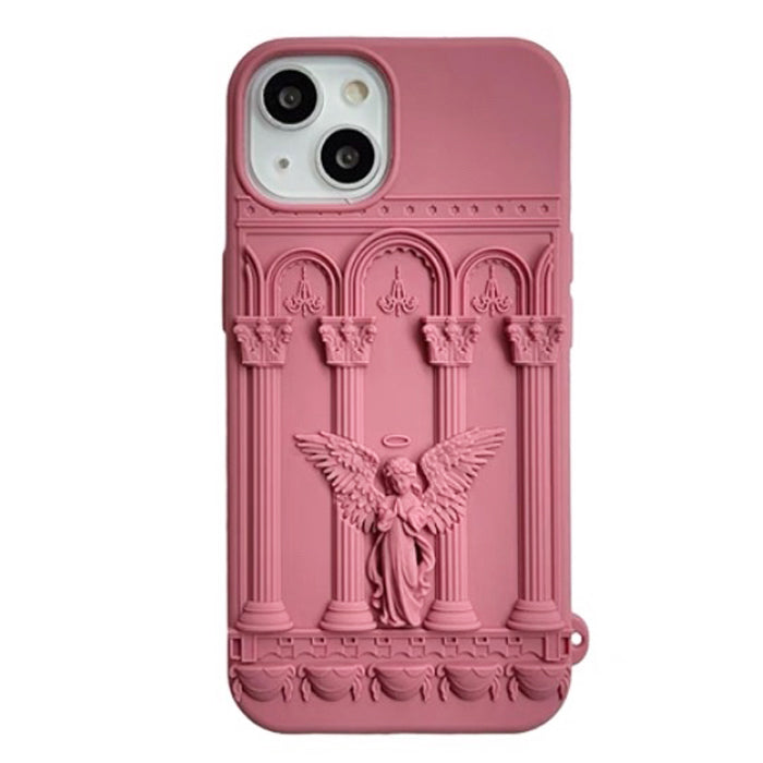 ORNATE ANGEL-THEMED PHONE CASE FOR COQUETTE AESTHETIC IPHONE