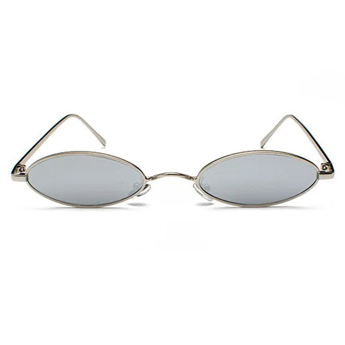 OVAL RED SUNGLASSES Y2K GLOW