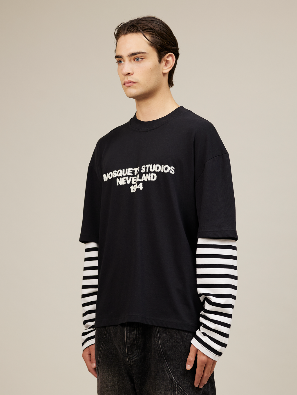 OVERSIZED BLACK STRIPED SHIRT FOR ULTIMATE COMFORT