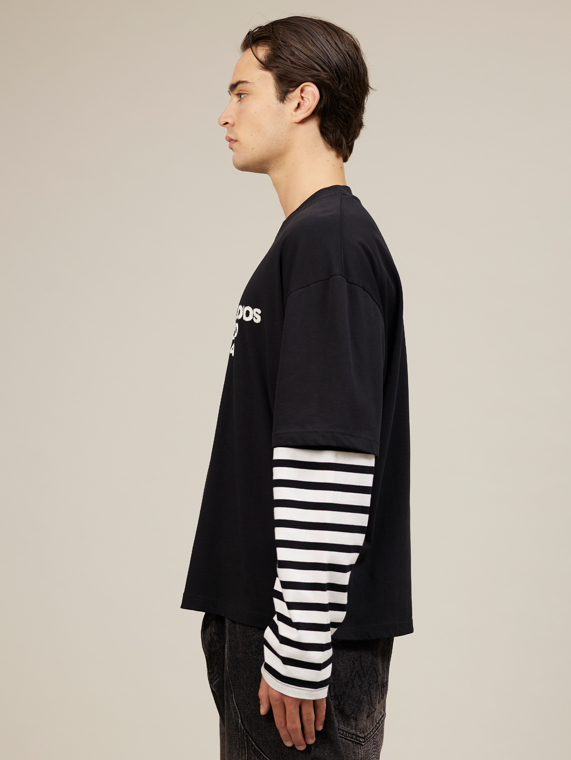 OVERSIZED BLACK STRIPED SHIRT FOR ULTIMATE COMFORT