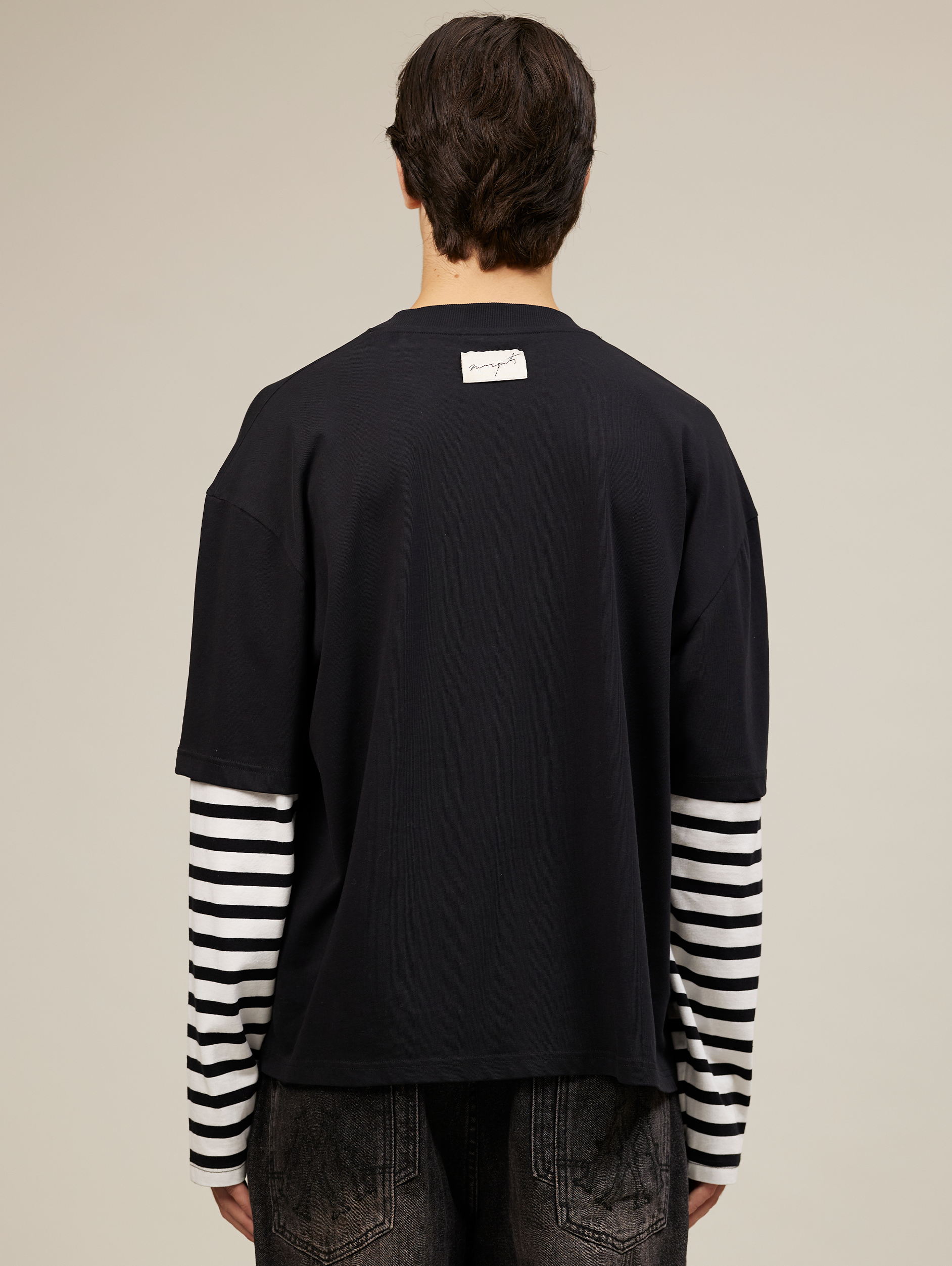 OVERSIZED BLACK STRIPED SHIRT FOR ULTIMATE COMFORT