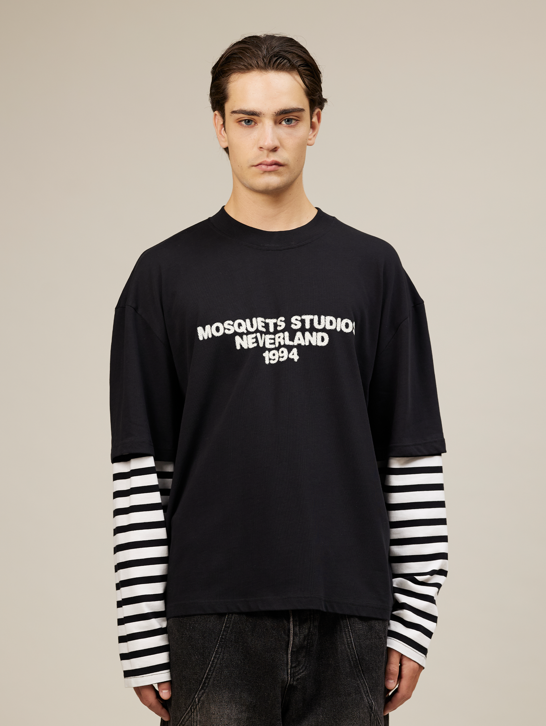 OVERSIZED BLACK STRIPED SHIRT FOR ULTIMATE COMFORT
