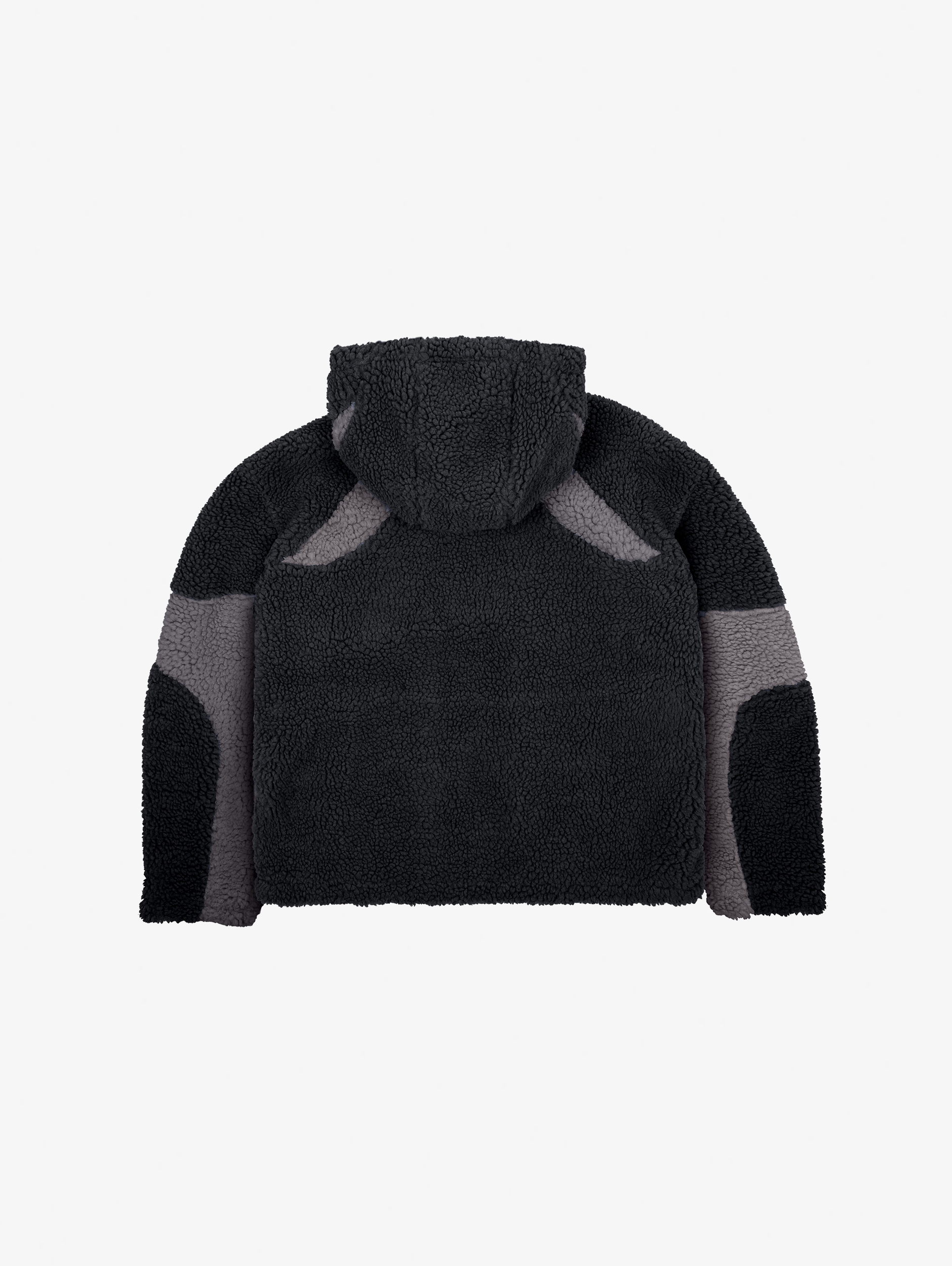 OVERSIZED DROPPED SHOULDER FLEECE HOODED JACKET WITH BALACLAVA HOOD