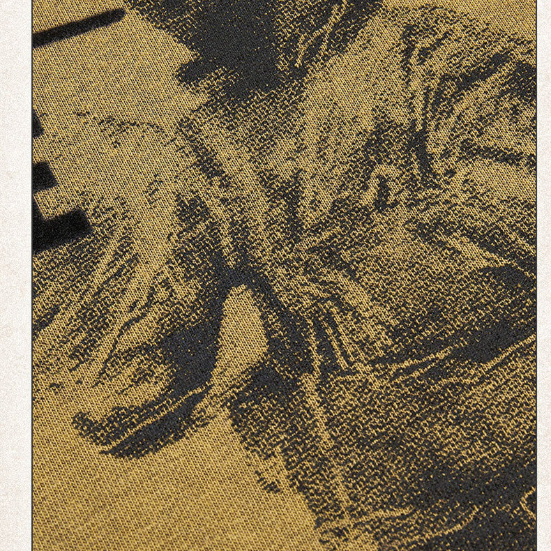 OVERSIZED HOODIE WITH QUALITY PRINT AND STYLISH TOPSTITCHING