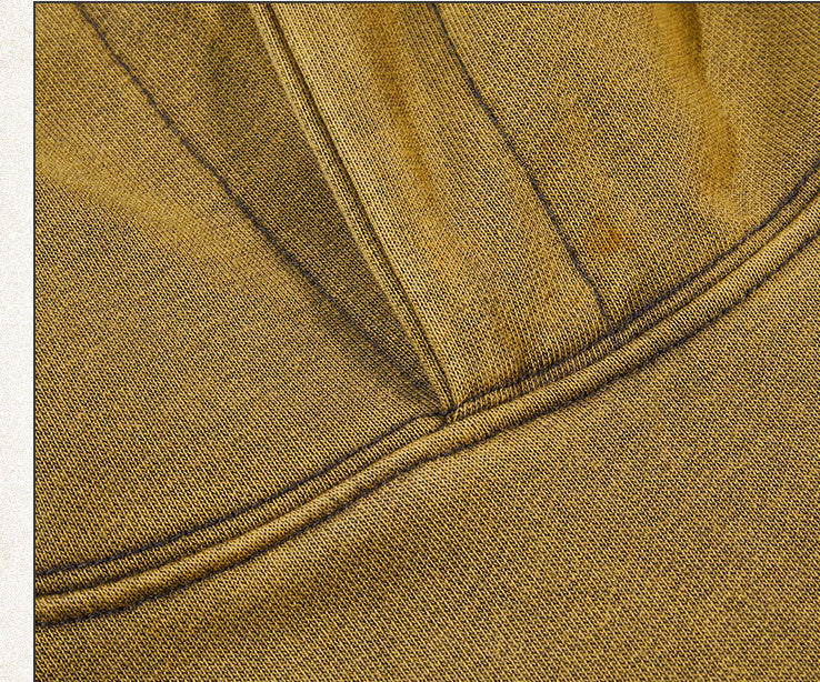 OVERSIZED HOODIE WITH QUALITY PRINT AND STYLISH TOPSTITCHING