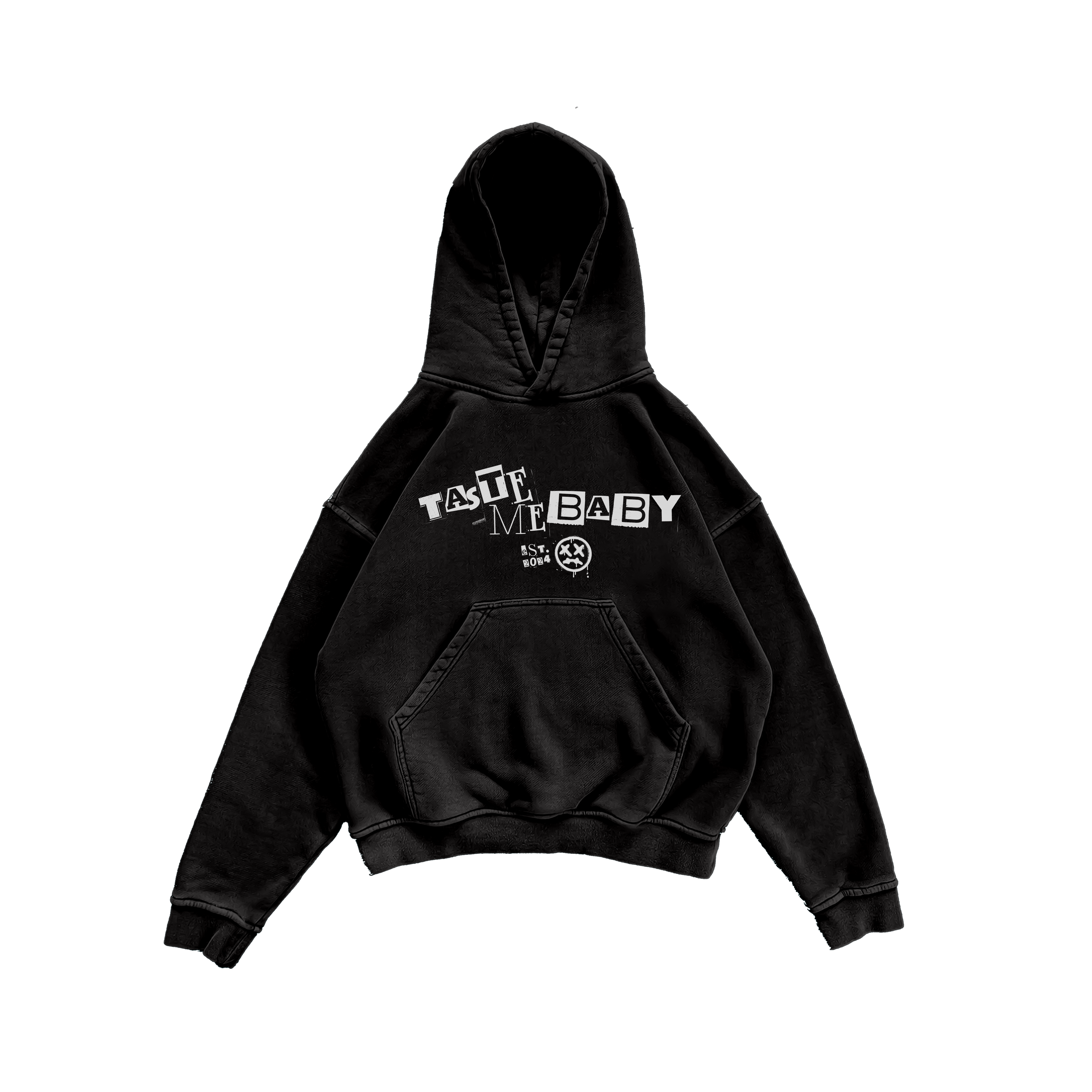 OVERSIZED STREETWEAR HOODIE BLACK ESSENTIAL STREETWEAR HOODIE
