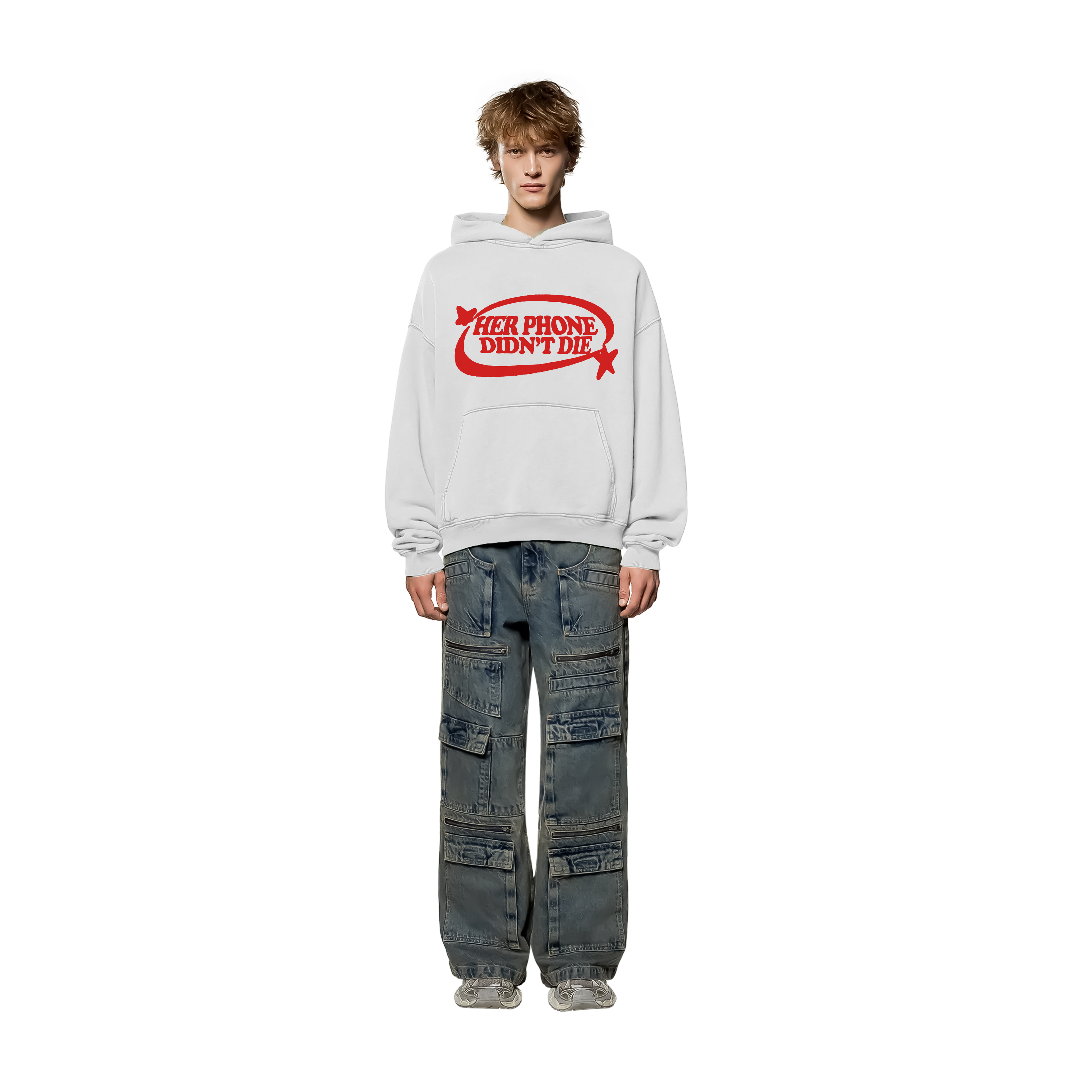 OVERSIZED STREETWEAR HOODIE WITH PRINT DESIGN
