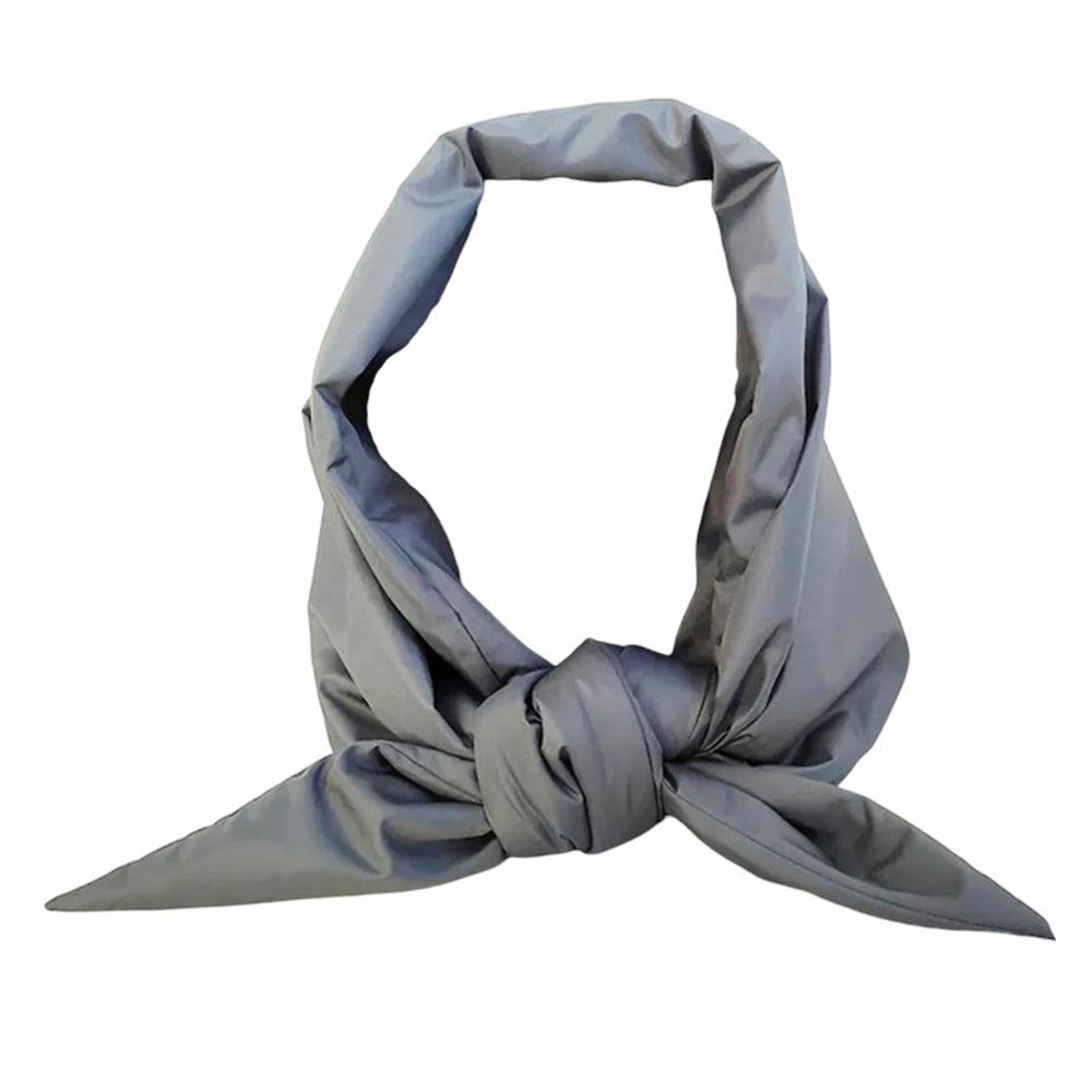 PADDED HOOD SCARF: BLACK INSULATED WINTER HOOD