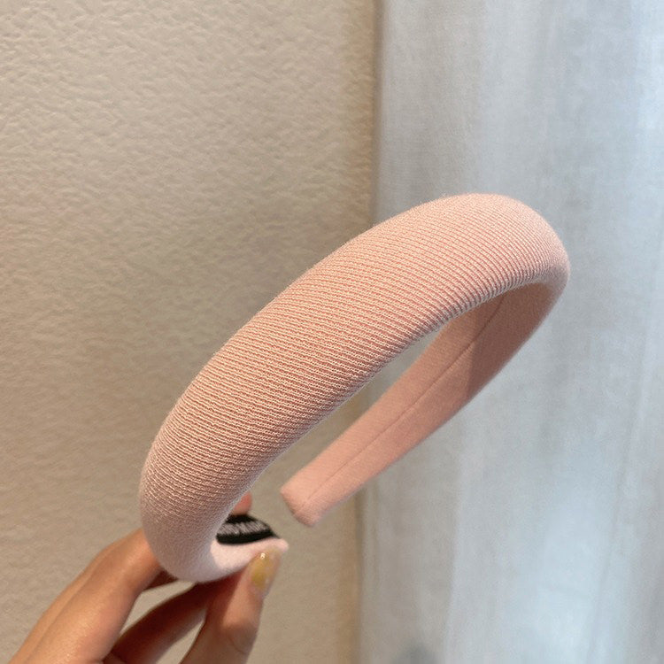 PASTEL-COLORED PADDED HEADBANDS FOR WOMEN AND GIRLS