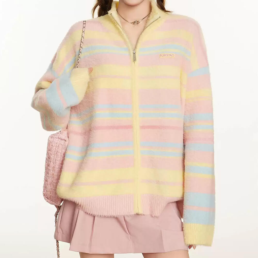 PASTEL DREAM KNIT JUMPER WITH BUST APPROXIMATELY MEASUREMENTS