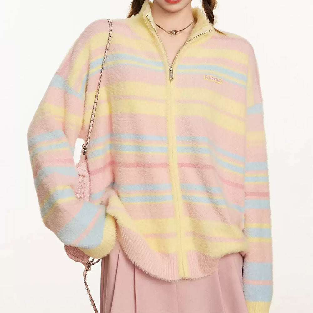 PASTEL DREAM KNIT JUMPER WITH BUST APPROXIMATELY MEASUREMENTS