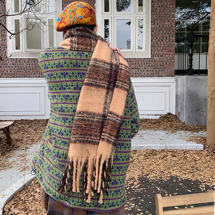 PATTERNED FLEECE PULLOVER FOR MEN AND WOMEN