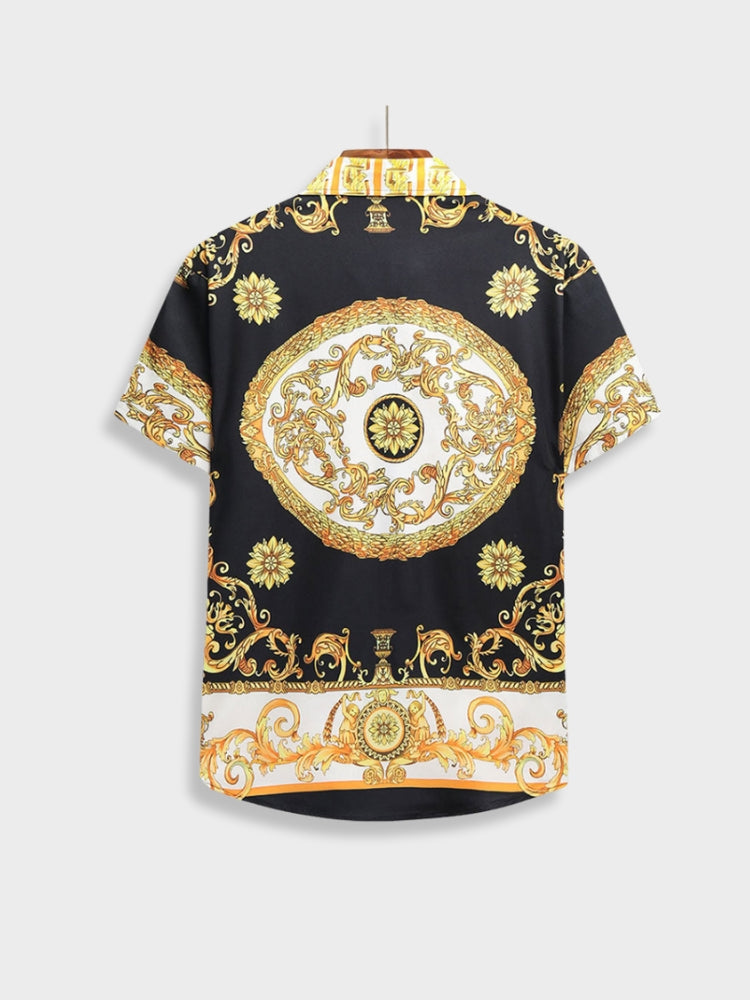 PATTERNED SHIRT AND SHORTS SET