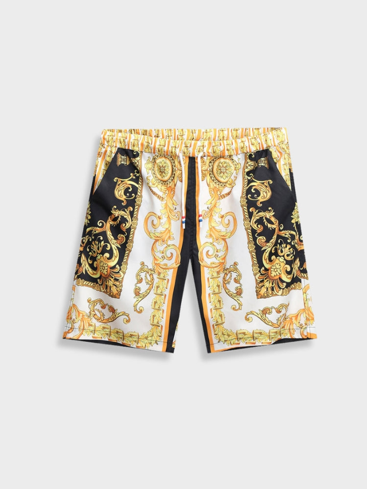 PATTERNED SHIRT AND SHORTS SET