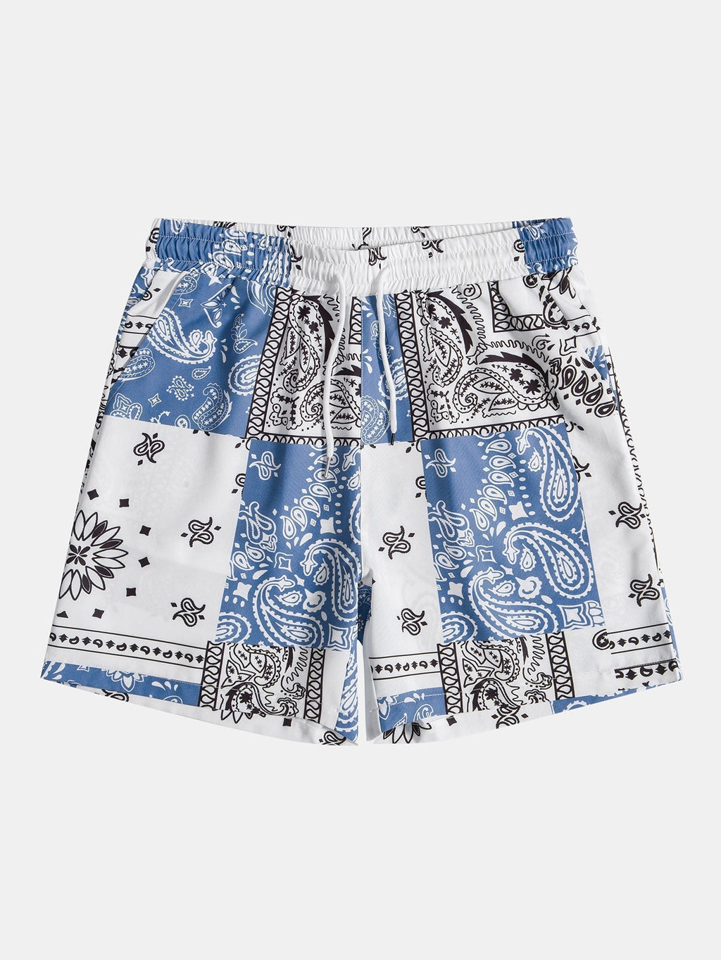 PATTERNED SHIRT AND SHORTS SET IN COMFORTABLE STRETCH FABRIC