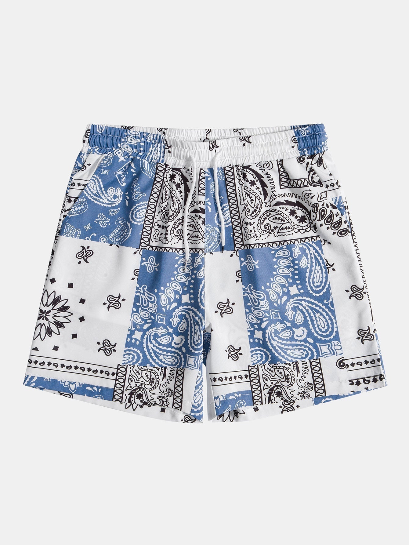 PATTERNED SHIRT AND SHORTS SET IN COMFORTABLE STRETCH FABRIC