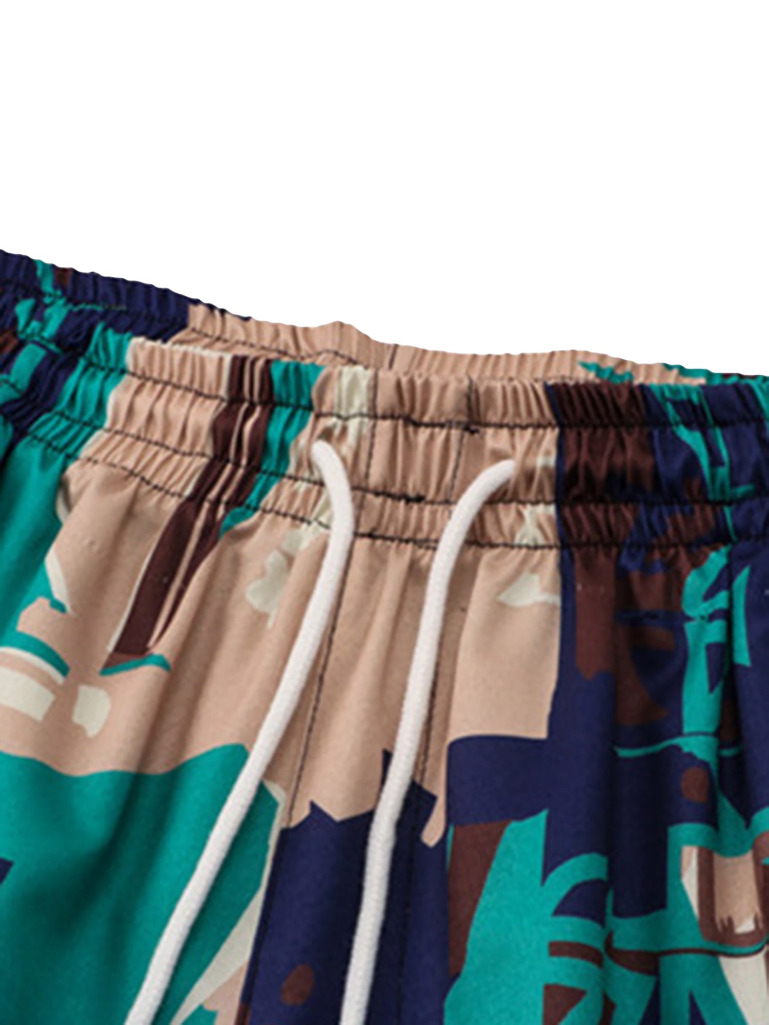 PATTERNED SHIRT AND SHORTS SET WITH UNIQUE DESIGN FOR LOOSE FIT