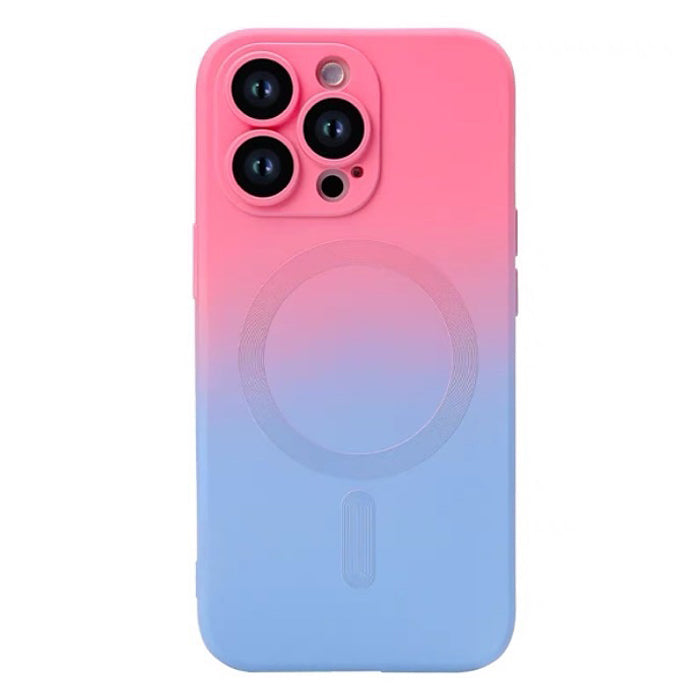 PINK AND BLUE GRADIENT MAGSAFE IPHONE CASE FOR GRADIENT MAGSAFE COMPATIBILITY