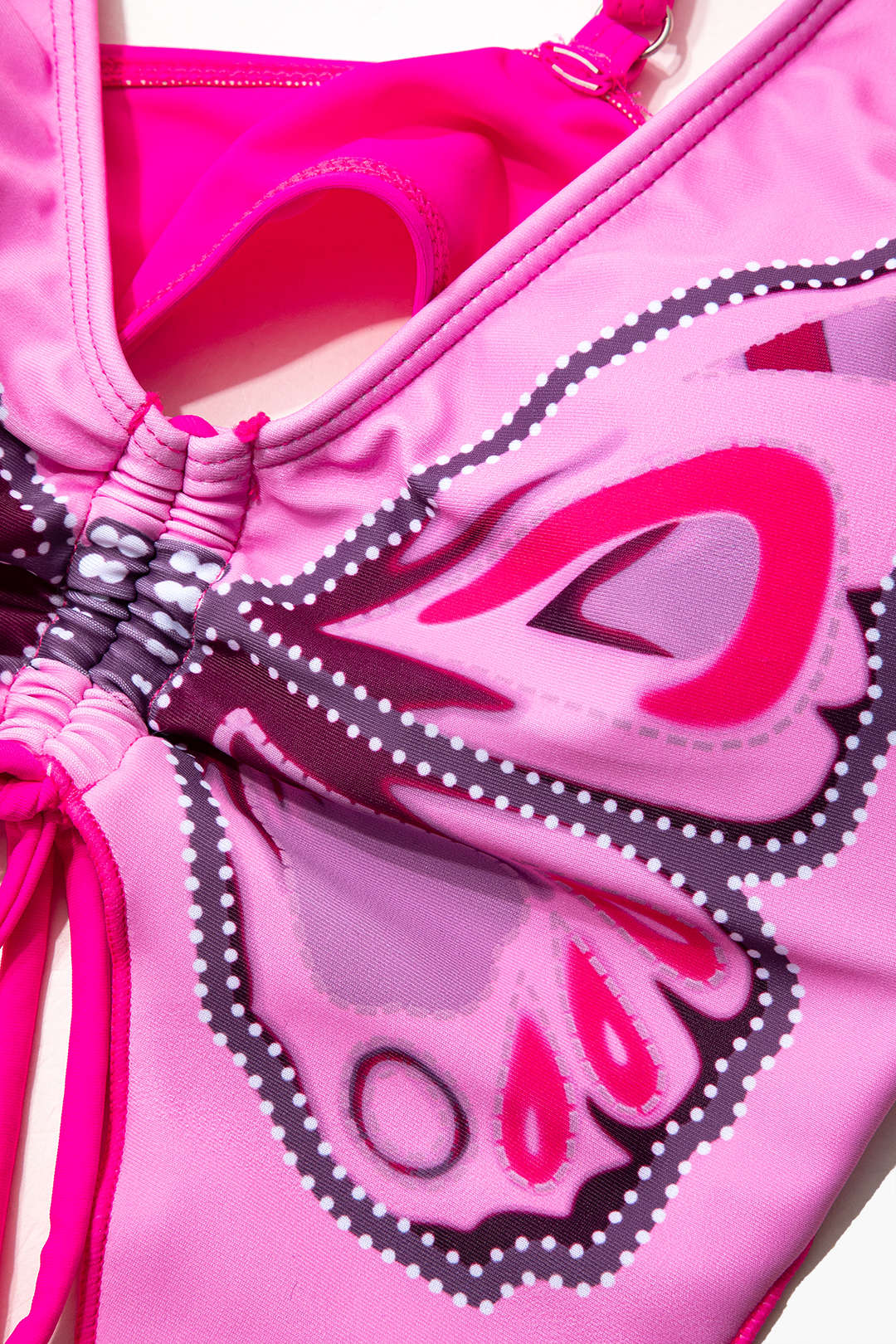 PINK BUTTERFLY-PRINT BIKINI FOR HOLIDAY SWIMWEAR