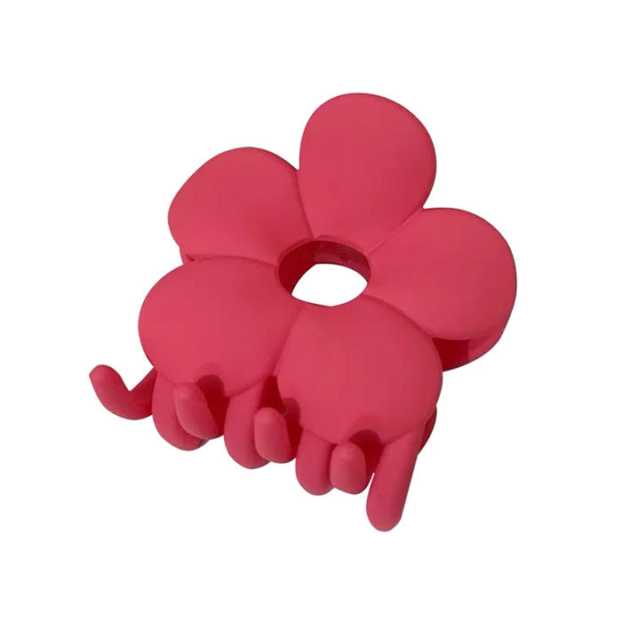 PINK FLOWER HAIR CLAW CLIP WITH Y2K FLOWER HAIR DESIGN