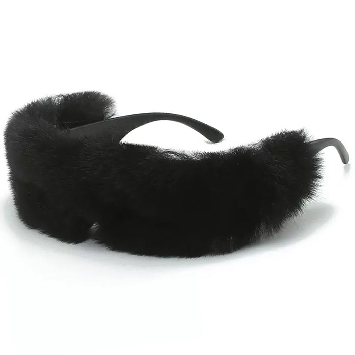 PINK FURRY SUNGLASSES ACCESSORY FOR FASHION AND COSTUMES