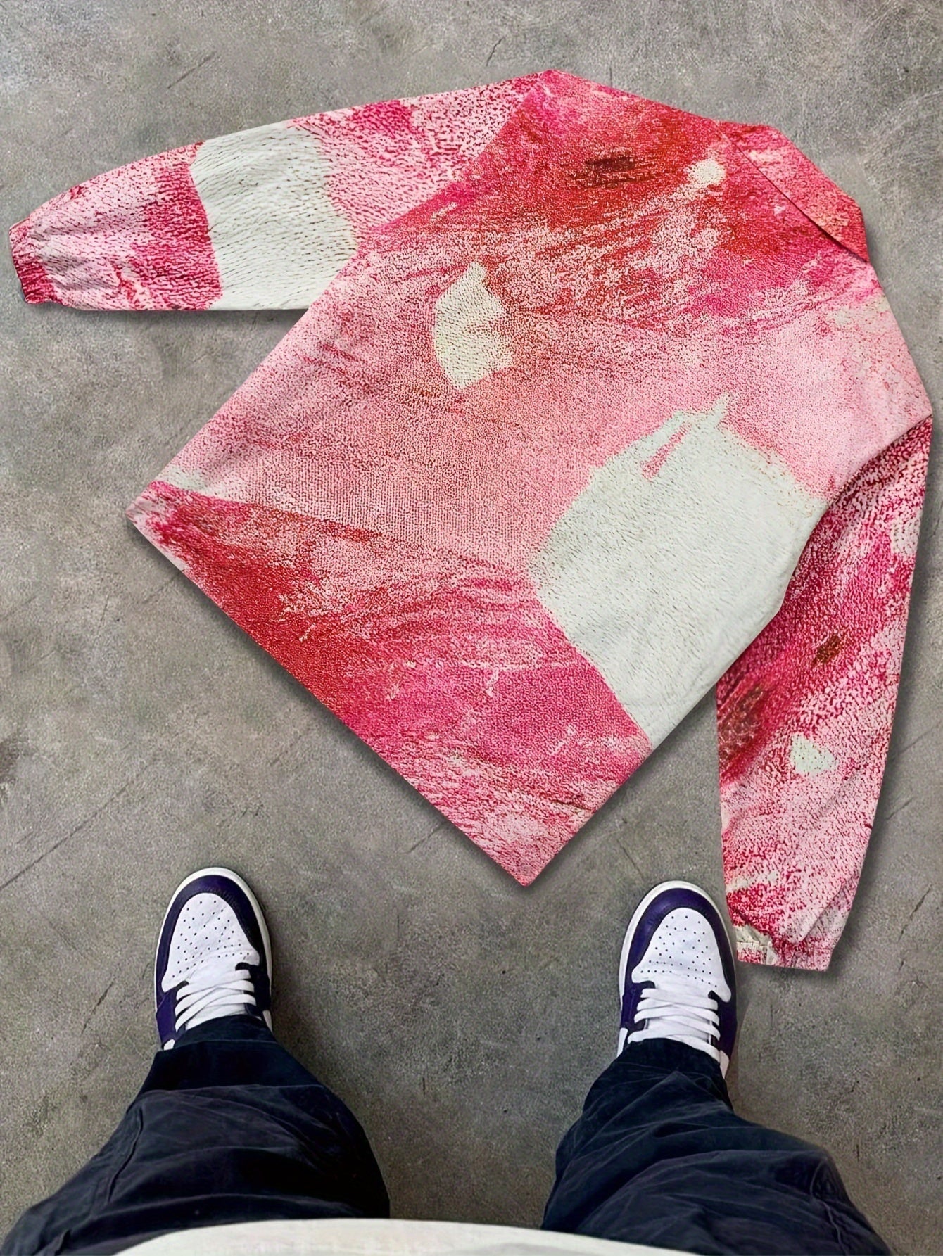 PINK JACKET WITH SMOKING SKULL GRAPHIC - Y2K PINK JACKET STYLE