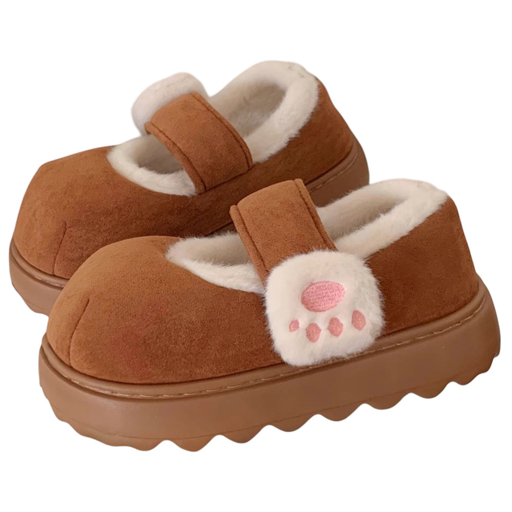 PINK KITTEN MARY JANES SOFT GIRL SLIPPERS