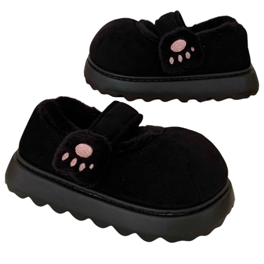 PINK KITTEN MARY JANES SOFT GIRL SLIPPERS