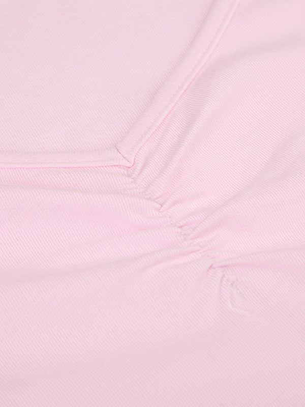 PINK LONG-SLEEVED DRESS SLIM MINI DRESS