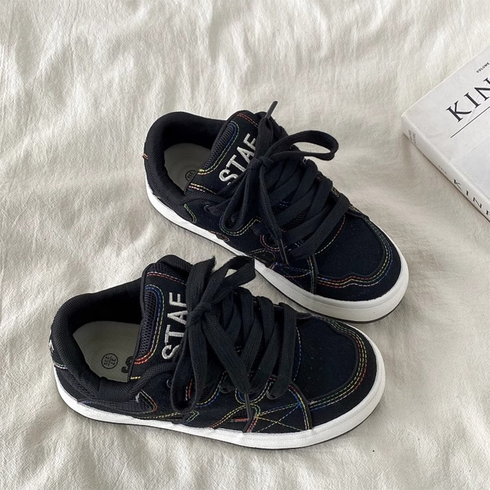 PINK POLKA DOT VEGAN LEATHER SNEAKER BOOGZEL CLOTHING