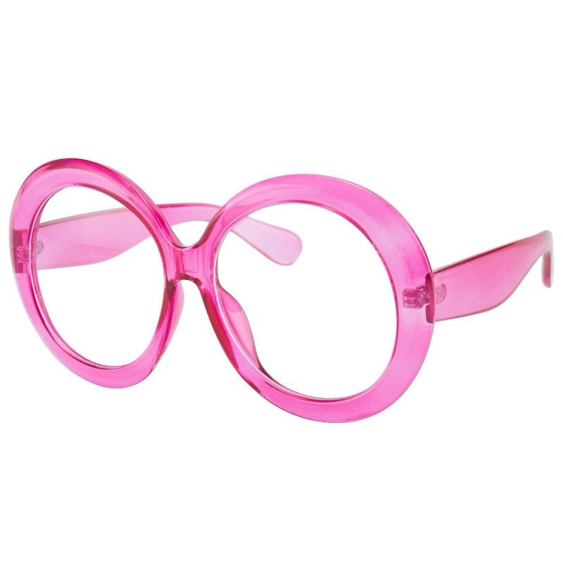 PINK ROUND EYEGLASSES STYLISH ACCESSORY FOR VISION CORRECTION