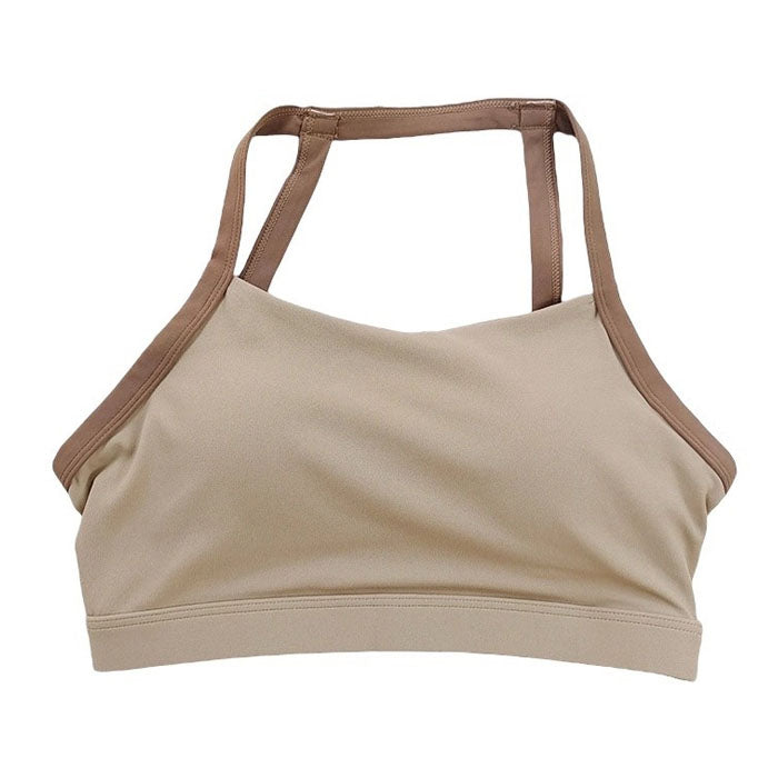 PINK SPORTS BRA WITH MAGENTA TRIM FOR ACTIVE WEAR