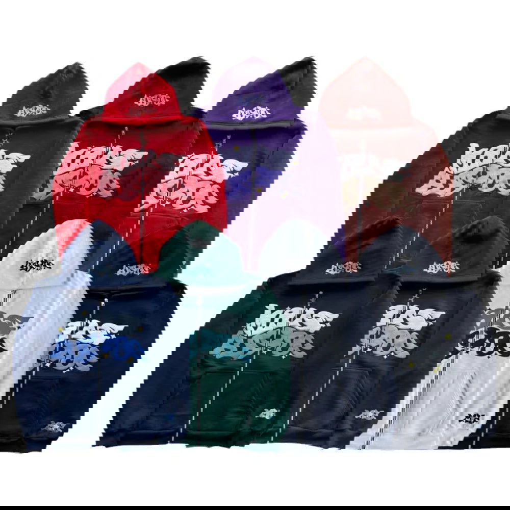 PINK ZIP-UP HOODIE SUGAR GLOW ZIP-UP WITH RAISED LETTERING