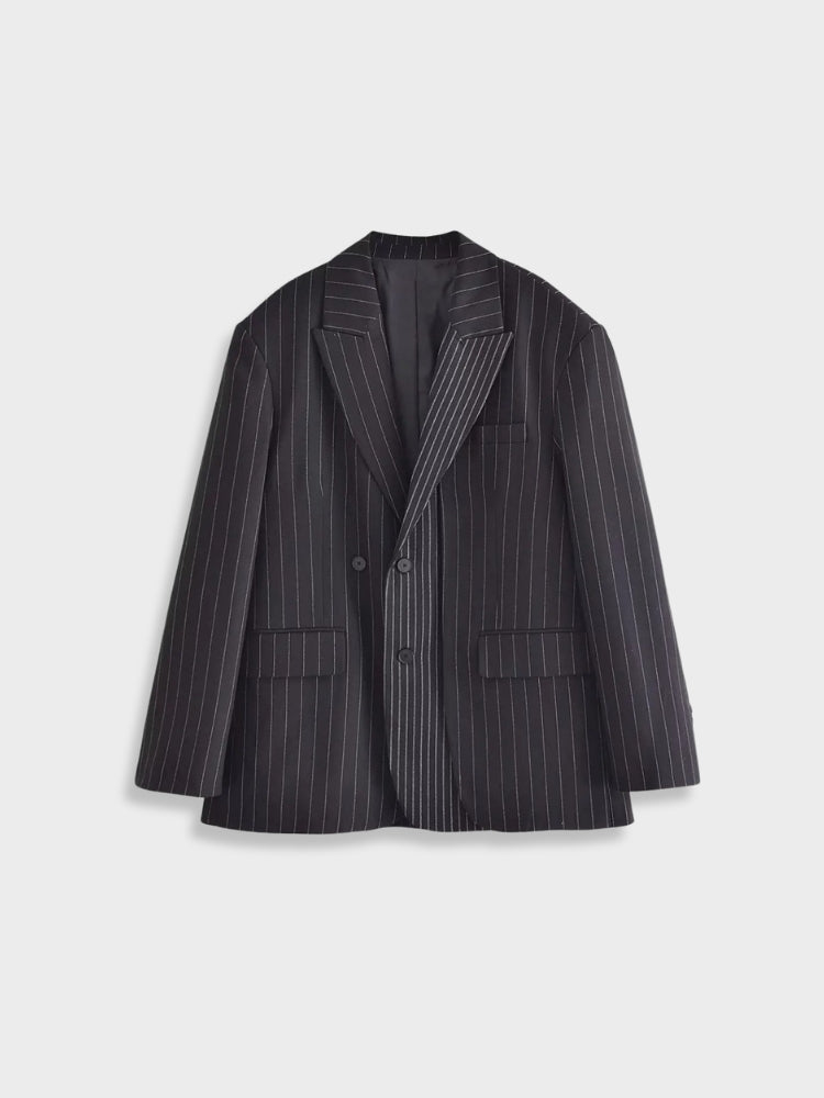 PINSTRIPE BLAZER AND PANTS SUIT WITH COMFORTABLE FIT FOR MULTIPLE SIZES