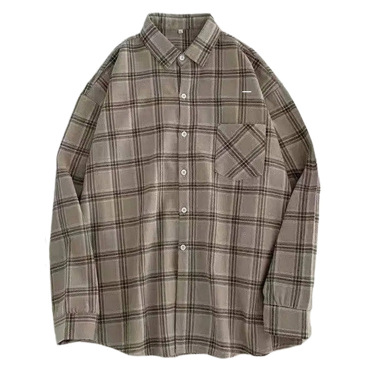 PLAID BUTTON-DOWN SHIRT FOR MEN OR WOMEN