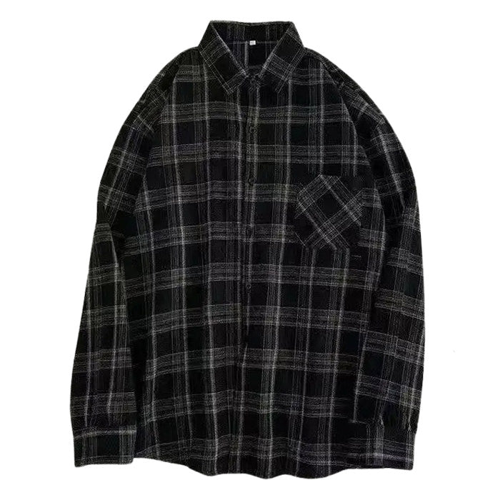 PLAID BUTTON-DOWN SHIRT FOR MEN OR WOMEN