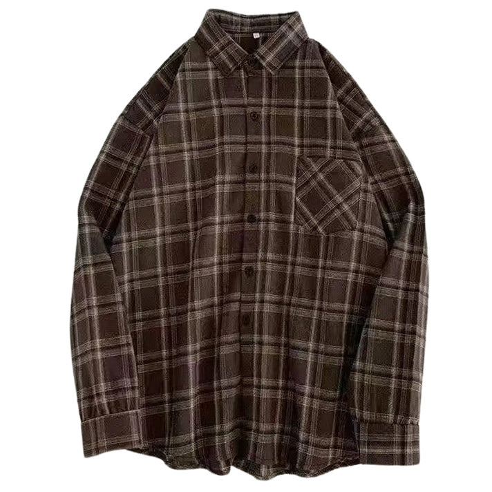 PLAID BUTTON-DOWN SHIRT FOR MEN OR WOMEN