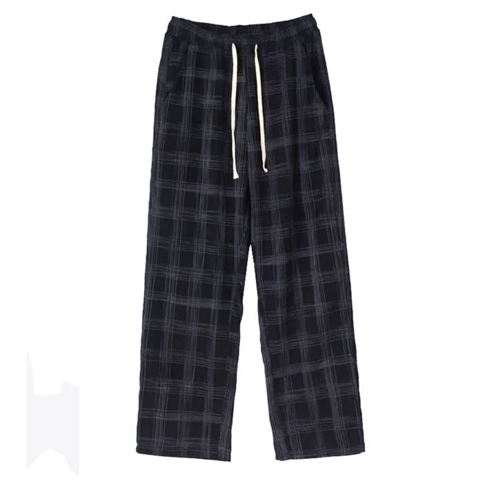 PLAID DRAWSTRING LOUNGE PANTS FOR MEN AND WOMEN