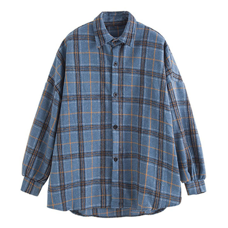 PLAID FLANNEL SHIRT WITH BOOK BAG SET FOR CASUAL WEAR