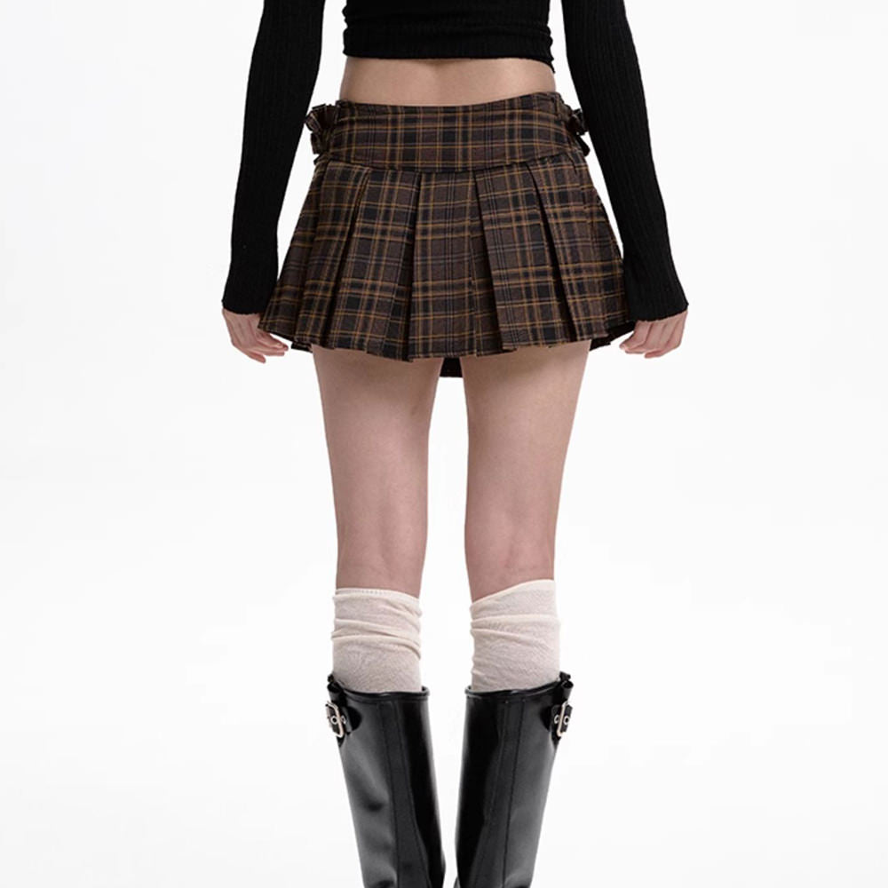 PLAID PLEATED SKIRT HIGH SCHOOL CRUSH MINI