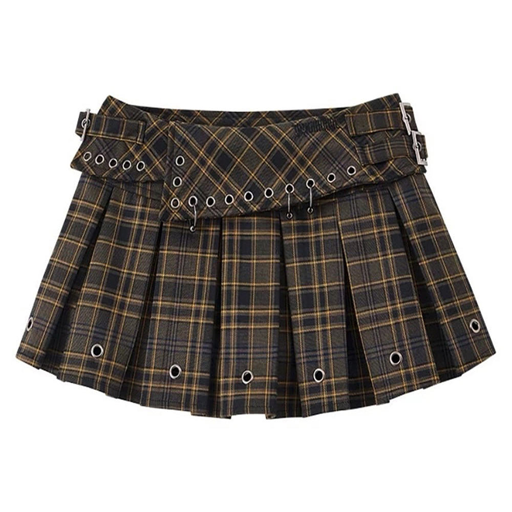 PLAID PLEATED SKIRT HIGH SCHOOL CRUSH MINI