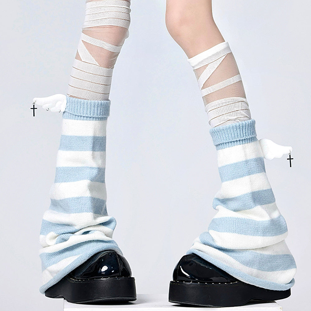 PLATFORM SHOES WITH LEG WARMERS SOFT GIRL AESTHETIC