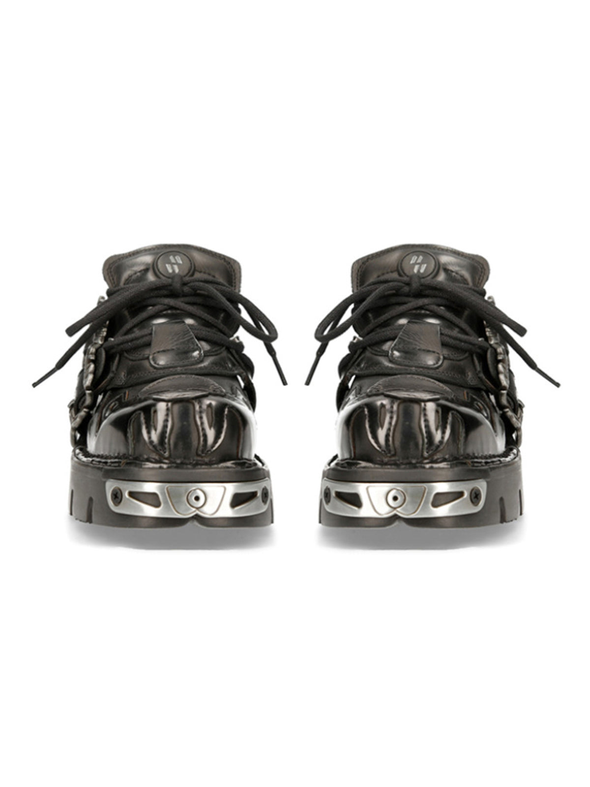 PLATFORM SHOES WITH SKULL DESIGN AND ROUND TOE