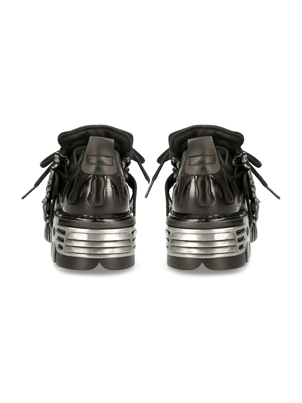 PLATFORM SHOES WITH SKULL DESIGN AND ROUND TOE