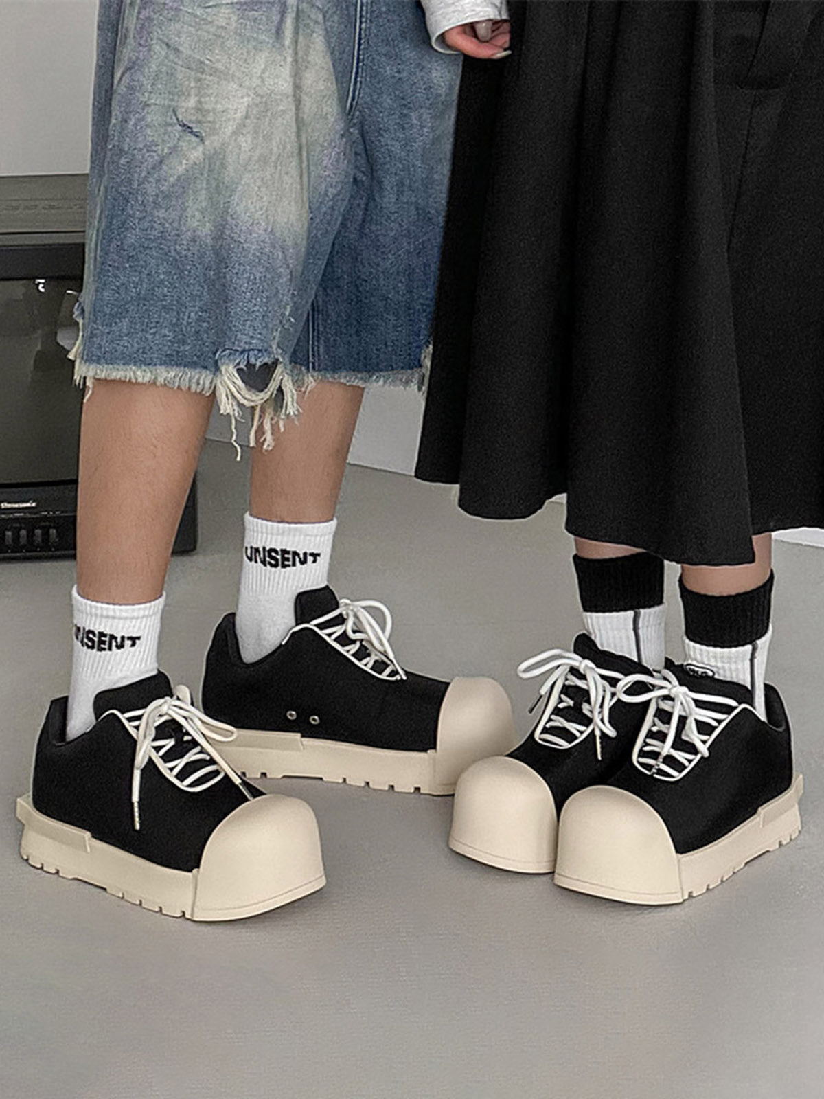 PLATFORM SNEAKERS WITH HEEL INCREASE AND WASHING MODE