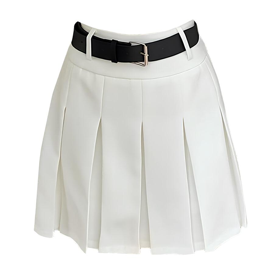 PLEATED SKIRT: AUDREY WHITE AND BLACK, SEMI-FORMAL OCCASIONS
