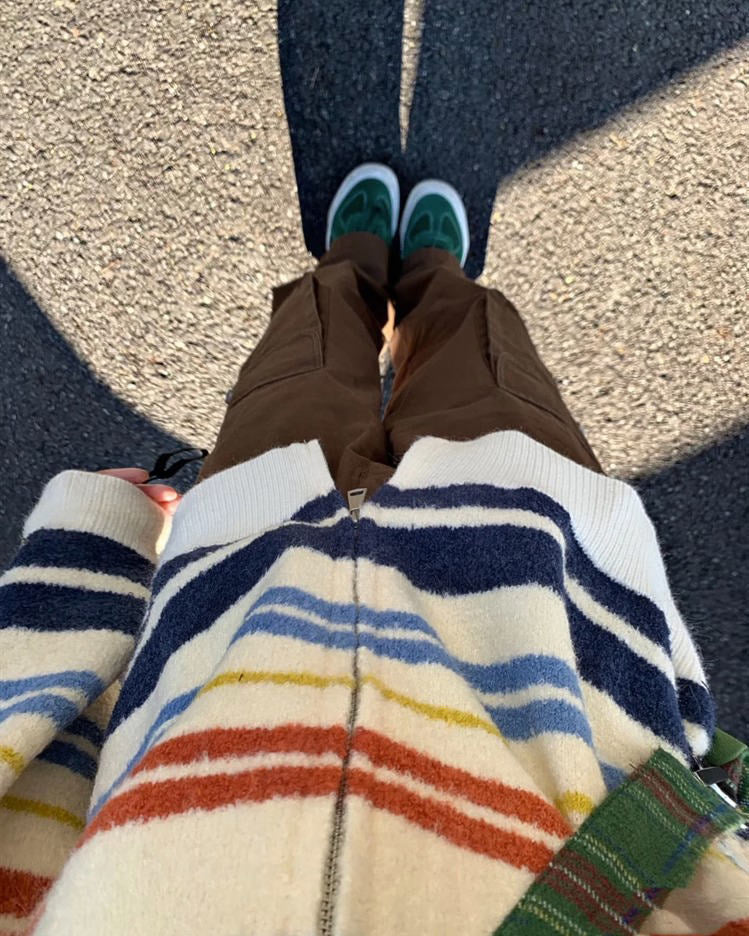 PREP SCHOOL STRIPED ZIP-UP CARDIGAN FOR SCHOOL UNIFORMS